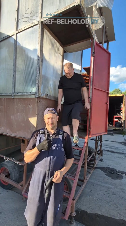 Carrier Vector reefer repair at the RefBelholod station in Klin