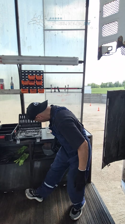 Cleaning the low-pressure pump screen Thermo King RefBelHolod